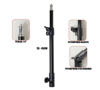 Телескопическая штанга с внешней резьбой 1/4" и внутренней резьбой М6 от держателя эконом