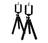 Штатив-трипод Flex-01 для телефона с гибкими ножками, черный, 2 шт
