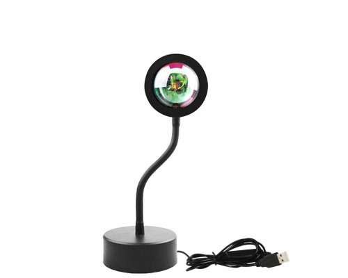 Светодиодный ночник-проектор на гибком держателе с эффектом солнечного света, закат