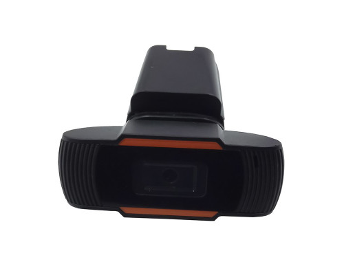 Веб-камера Full HD со встроенным микрофоном, черно-оранжевая