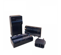 Аккумуляторы LI-ION серии NP-F550/F570 для видеокамеры Sony и светодиодной панели 7.4 В, 2200 мАч с зарядным устройством