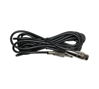 Кабель 4м, XLR – Jack 6.35, для динамического вокального микрофона, черный
