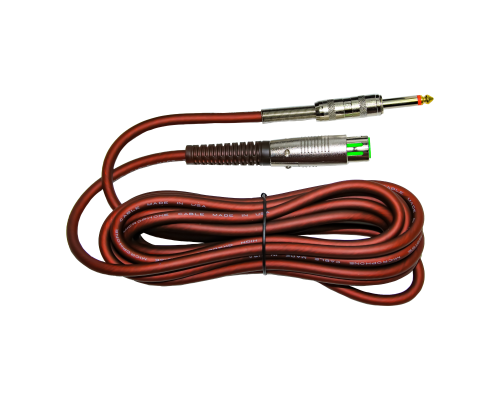 Кабель 5м, XLR – Jack 6.35, для динамического вокального микрофона, красно-коричневый