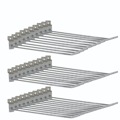 Крючок для торговой панели, нержавеющая сталь 20 см, диаметр 3 мм, 30 шт