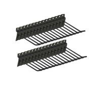 Крючок черный для торговой панели, длина 10 см, диаметр 4 мм, 30 шт