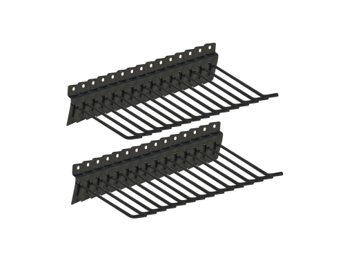 Крючок черный для торговой панели, длина 10 см, диаметр 4 мм, 30 шт