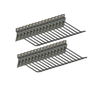 Крючок для торговой панели, нержавеющая сталь 10 см, диаметр 4 мм, 30 шт