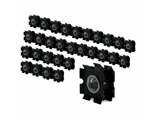 Резьбовое соединение для профильной трубы, M6*30*30, 30 шт