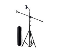 Напольная стойка штатив JBH-G115 для микрофона с коротким держателем телефона и сумкой для переноски 
