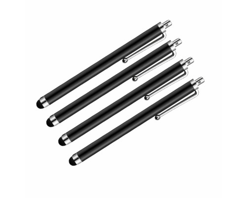 Универсальный стилус для рисования, для телефона, смартфона, планшета, черный, в комплекте 4 шт.