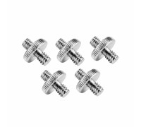 Резьбовой переходник 1/4"(M) - 1/4"(M) для штативов и микрофонных стоек, в комплекте 5 шт.