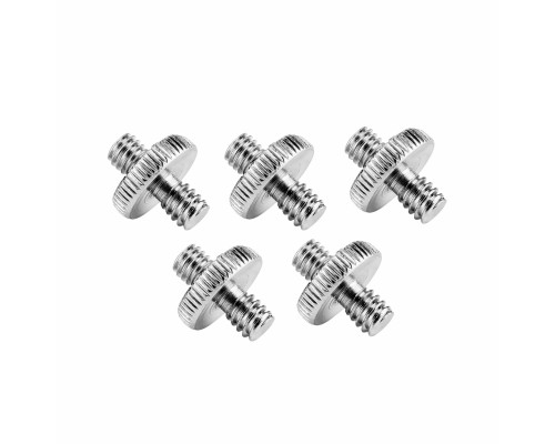 Резьбовой переходник 1/4"(M) - 1/4"(M) для штативов и микрофонных стоек, в комплекте 5 шт.
