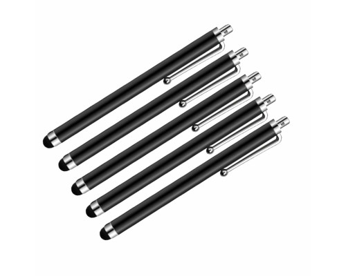 Универсальный стилус для рисования, для телефона, смартфона, планшета, черный, в комплекте 5 шт.