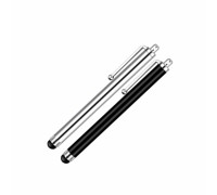 Универсальный стилус для рисования, для телефона, смартфона, планшета, серебристый, черный, в комплекте 2 шт.