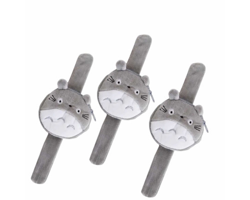 Игольница мягкая "Тоторо", браслет на руку с кармашком для хранения, длина 23 см, 3 шт