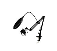 Настольная стойка пантограф NB-31 для микрофона с металлическим пауком и поп-фильтром