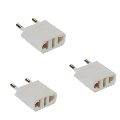 Универсальный адаптер-переходник на евровилку IR39, белый, 3 шт.