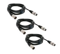 Кабель 3 м для микрофона XLR (M) - XLR (F), 3 шт
