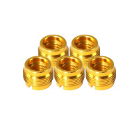 Металлический переходник, внутренняя резьба 3/8", внешняя резьба 5/8", для держателей микрофонов и других аксессуаров, в комплекте 5 шт.