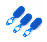 Крышка заглушка для зарядки электросамоката, синяя, магнитная, 3 шт