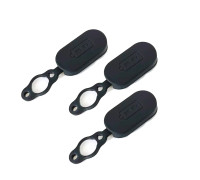 Крышка заглушка для зарядки электросамоката, черная, магнитная, 3 шт