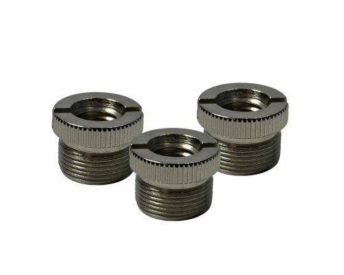 Переходник, внутренняя 3/8", внешняя резьба 5/8", хромированная сталь, 3 шт