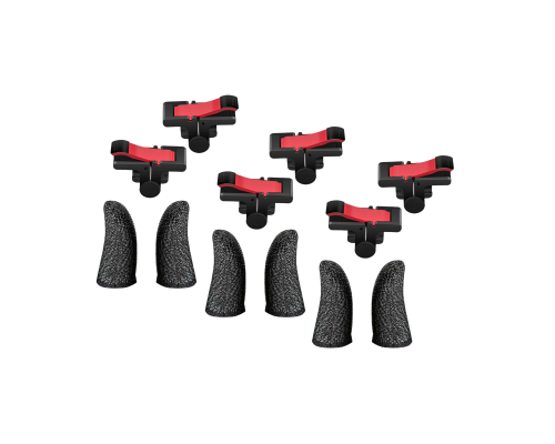 Триггеры D9 и игровые сенсорные напальчники для игры в PUBG и другие игры на телефоне, по 3 пары