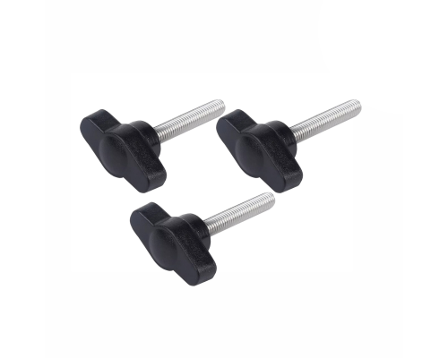 Крепежный винт барашек с резьбой М5, длиной резьбы 30 мм(M5x30), 3 шт