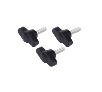 Крепежный винт барашек с резьбой М6, длиной резьбы 10 мм(M6x10), 3 шт