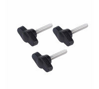 Крепежный винт барашек с резьбой М6, длиной резьбы 40 мм(M6x40), 3 шт