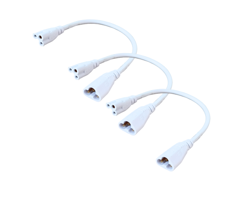Соединительный провод, кабель для линейных фитоламп, разъем C5 (3 pin), 30.5 см, 3 шт