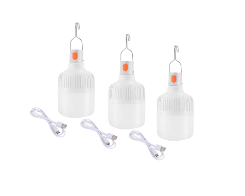 Переносная аккумуляторная лампа 20W для автомобиля гаражная, 3 шт