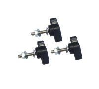 Крепежный винт барашек M6x20 с гайкой и шайбами, 3 шт