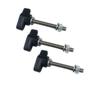 Крепежный винт барашек M6x40 с гайкой и шайбами, 3 шт