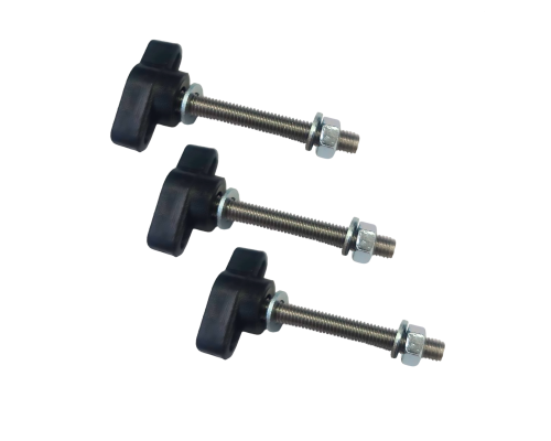 Крепежный винт барашек M6x40 с гайкой и шайбами, 3 шт