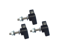 Крепежный винт барашек M4x20 с гайкой и шайбами, 3 шт