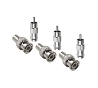 Переходники с BNC-мама на RCA-папа и гнездо RCA (мама)-штекер BNC (папа), 3 комплекта