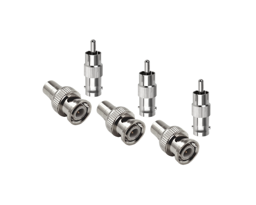 Переходники с BNC-мама на RCA-папа и гнездо RCA (мама)-штекер BNC (папа), 3 комплекта