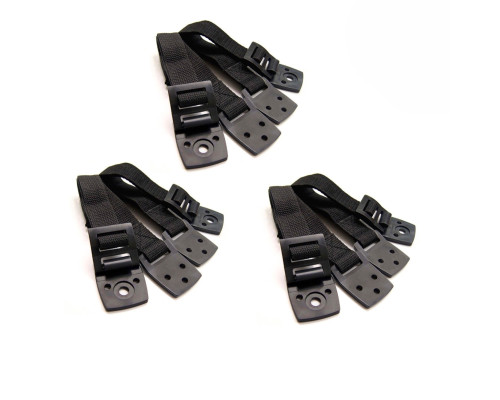 Страховочные ремни для телевизора и мебели, черные, 6 шт