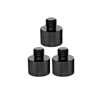 Переходник черный с внутренней резьбой 1/4 на M8, 3 шт