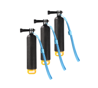 Поплавок-монопод для экшн камеры с крепежным винтом, желто-черный, 3 шт