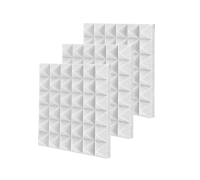 Звукоизоляция для студии, акустический поролон, белый, 3 шт