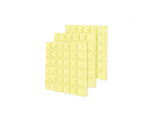 Звукоизоляция для студии, акустический поролон, желтый, 3 шт