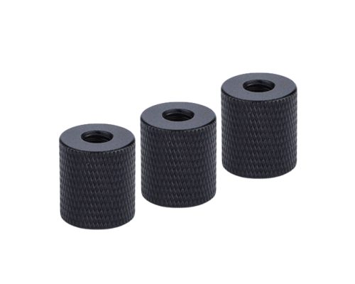 Переходник с резьбой 1/4"(F)-М5, черный, 3 шт