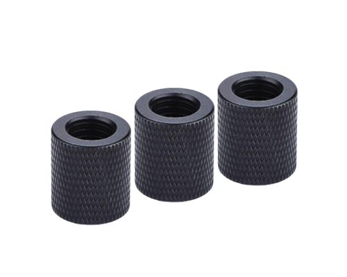 Переходник с резьбой 1/4"(F)-М10, черный, 3 шт