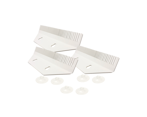 Держатель прядей для наращивания волос на присосках, маленький, белый, 3 шт