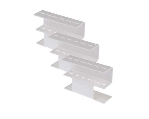 Подставка органайзер для 6 пинцетов для наращивания ресниц, цвет белый, 3 шт