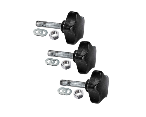 Крепежный комплект: 3 винта барашка M8x50, 3 гайки и 6 шайб