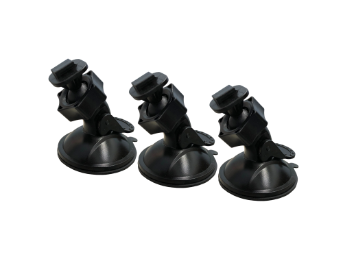 Держатель BC4 для видеорегистратора на присоске в авто, черный, 3 шт