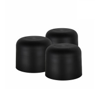 Подставка для шапки, пластиковая, черная, 3 шт